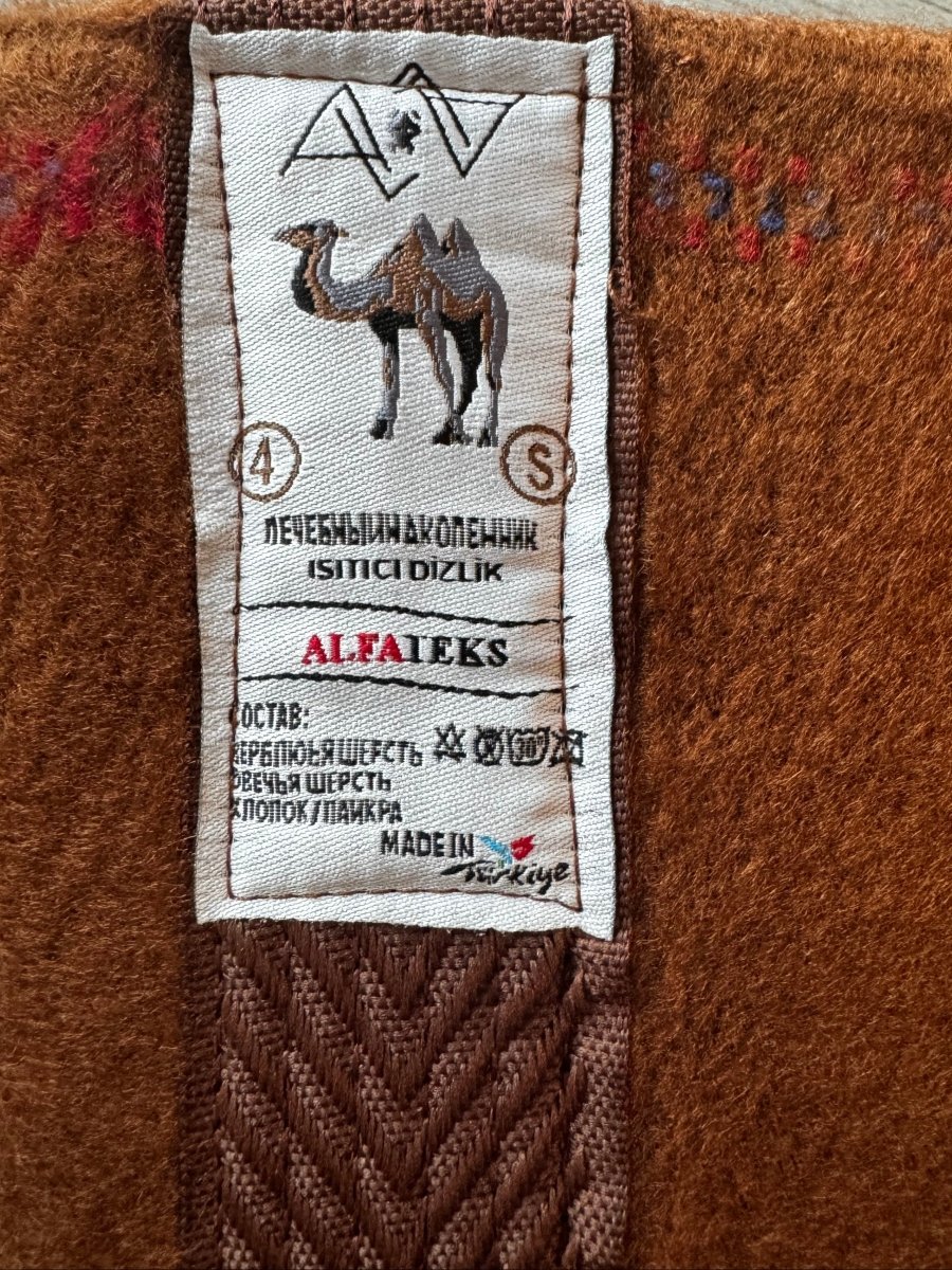 ALFATEKS Camel Wool Warming Knee Pads - Photo #3 ALFATEKS Camel Wool Warming Knee Pads - Photo #3
