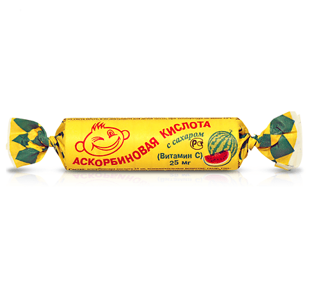 Ascorbinka (Vitamin C) Watermelon 10 tabs Ascorbinka (Vitamin C) Watermelon 10 tabs