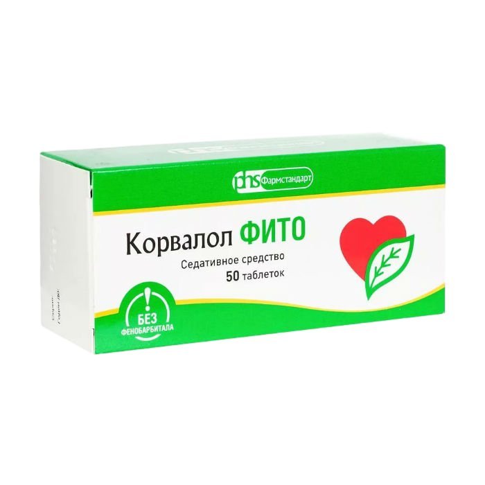 Корвалол Фіто 50 таб Корвалол Фіто 50 таб