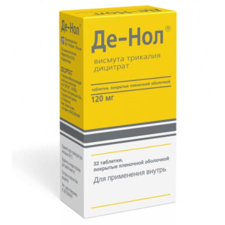 De-Nol 120 mg 32 tabs De-Nol 120 mg 32 tabs