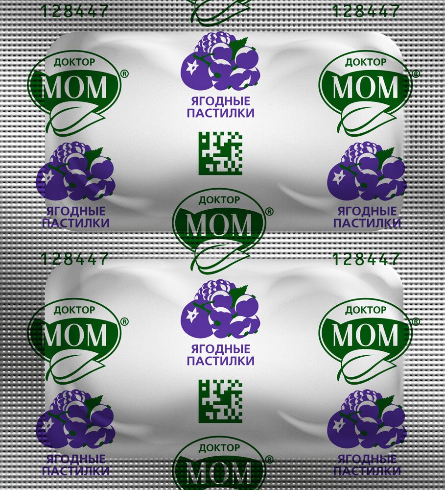 Doctor Mom cough pastilles Berry 4 lozenges 1 blister Doctor Mom cough pastilles Berry 4 lozenges 1 blister