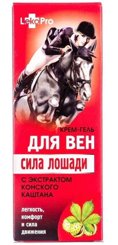 Гелевий крем для вен Кінська сила 75 мл - Фото #1 Гелевий крем для вен Кінська сила 75 мл - Фото #1