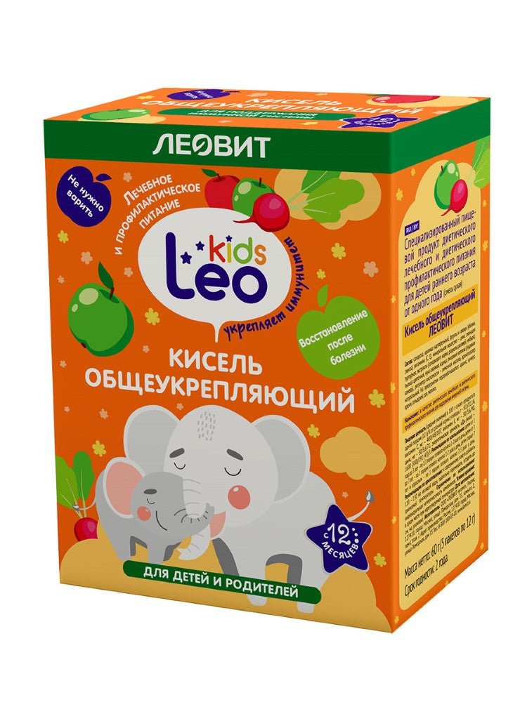 General strengthening jelly from 12 months 5 sachets - Кисель общеукрепляющий с 12 месяцев 5 пак - USA Apteka