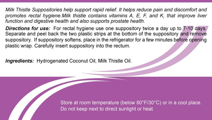 Milk Thistle Suppositories 10 pcs - Photo #2 Milk Thistle Suppositories 10 pcs - Photo #2