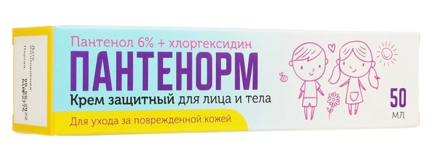 Pantenorm protective cream with chlorhexidine for damaged skin - panthenol 6% 50 ml Pantenorm protective cream with chlorhexidine for damaged skin - panthenol 6% 50 ml