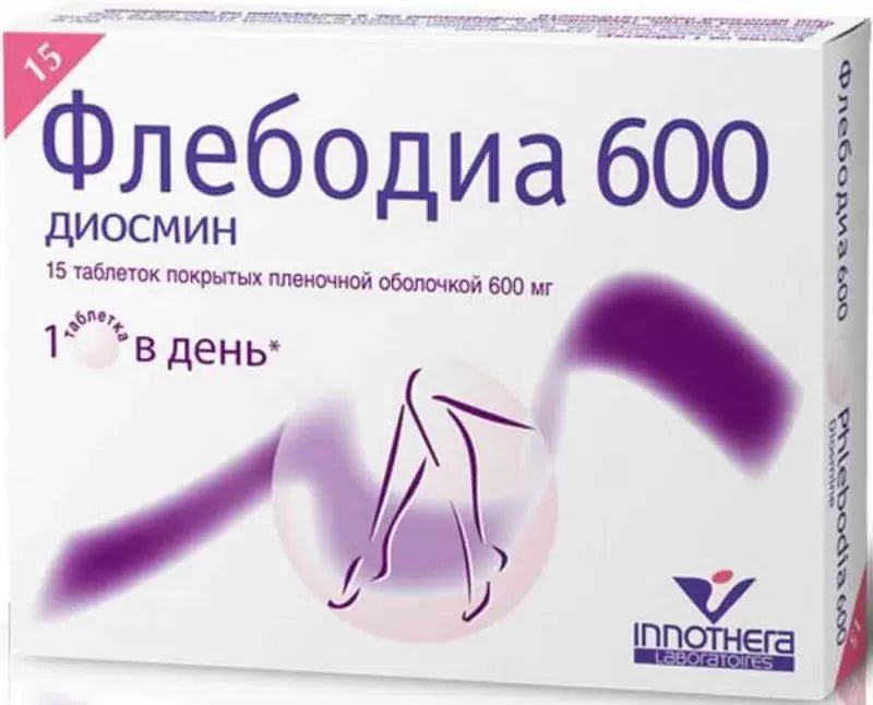 Phlebodia (Flebodia) 600 mg 15 tabs Phlebodia (Flebodia) 600 mg 15 tabs