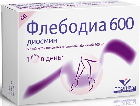 Флебодіа 600 мг 60 таб - Фото #1 Флебодіа 600 мг 60 таб - Фото #1