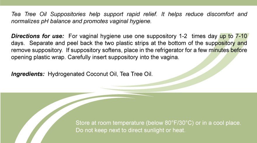Tea Tree Oil Suppositories 10 pcs - Photo #2 Tea Tree Oil Suppositories 10 pcs - Photo #2