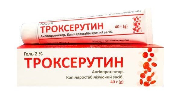 Троксерутин гель для зовнішнього застосування 2% 40 г Троксерутин гель для зовнішнього застосування 2% 40 г