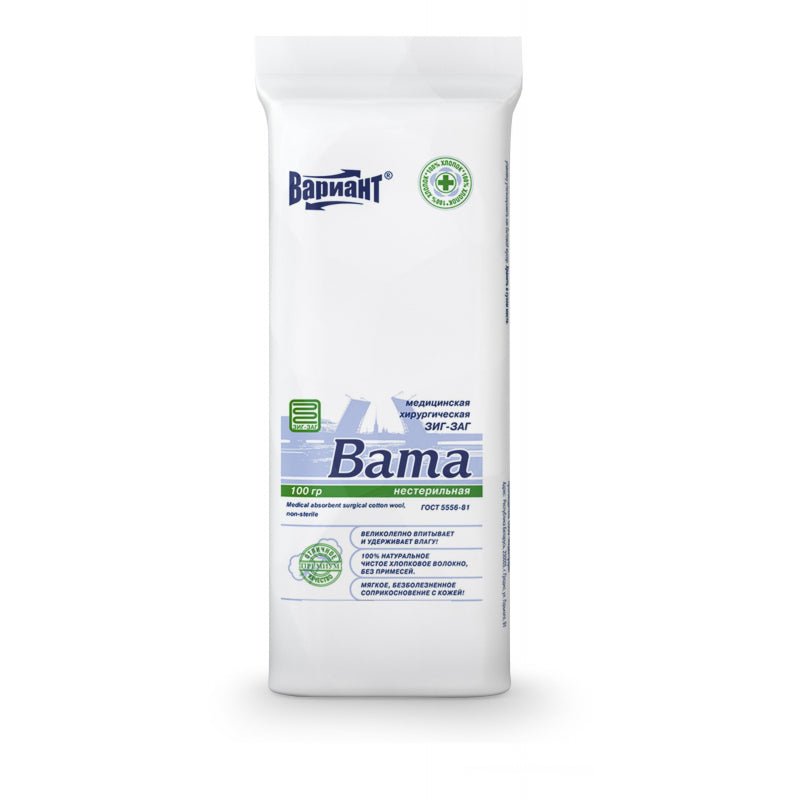 Non-sterile cotton wool 100 g Non-sterile cotton wool 100 g