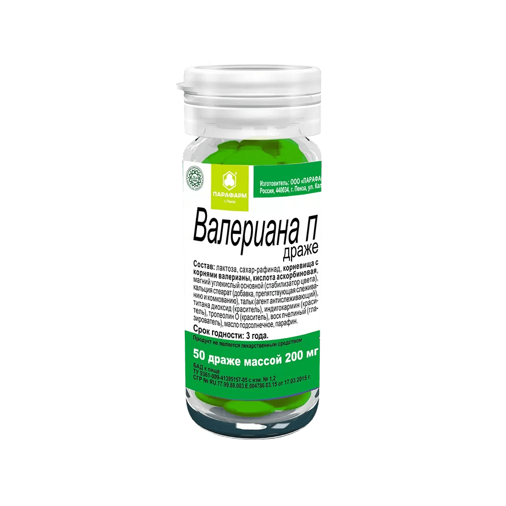 Valeriana P 50 tabs 200 mg - Photo #1 Valeriana P 50 tabs 200 mg - Photo #1