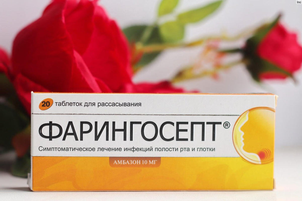 Faringosept for Sore Throat and Mucosal Irritation Relief - USA Apteka