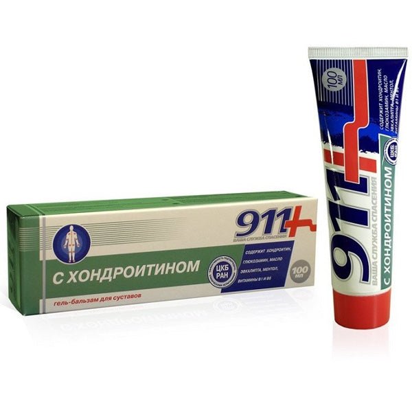 911 Chondroitin gel - balm for joints 100 ml - USA Apteka