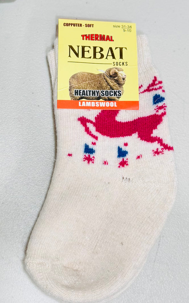 Lamb wool socks for children aged 3-6 years - Photo #5