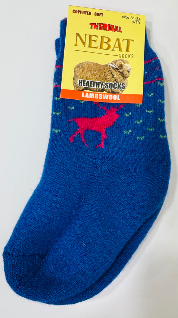 Lamb wool socks for children aged 3-6 years - Photo #2