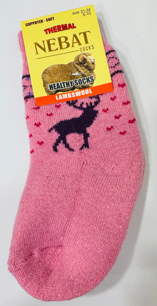 Lamb wool socks for children aged 3-6 years - Photo #1