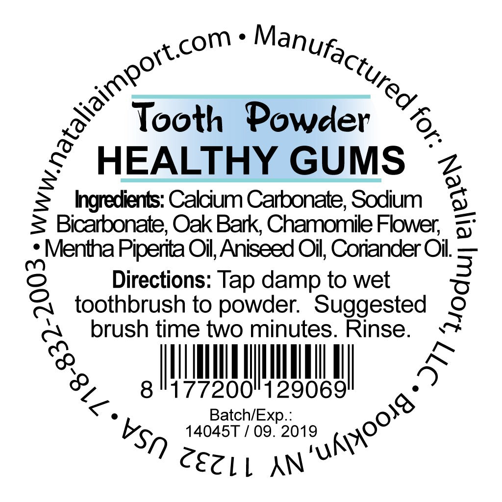 Tooth Powder Healthy Gums 40 gr - USA Apteka russian pharmacy