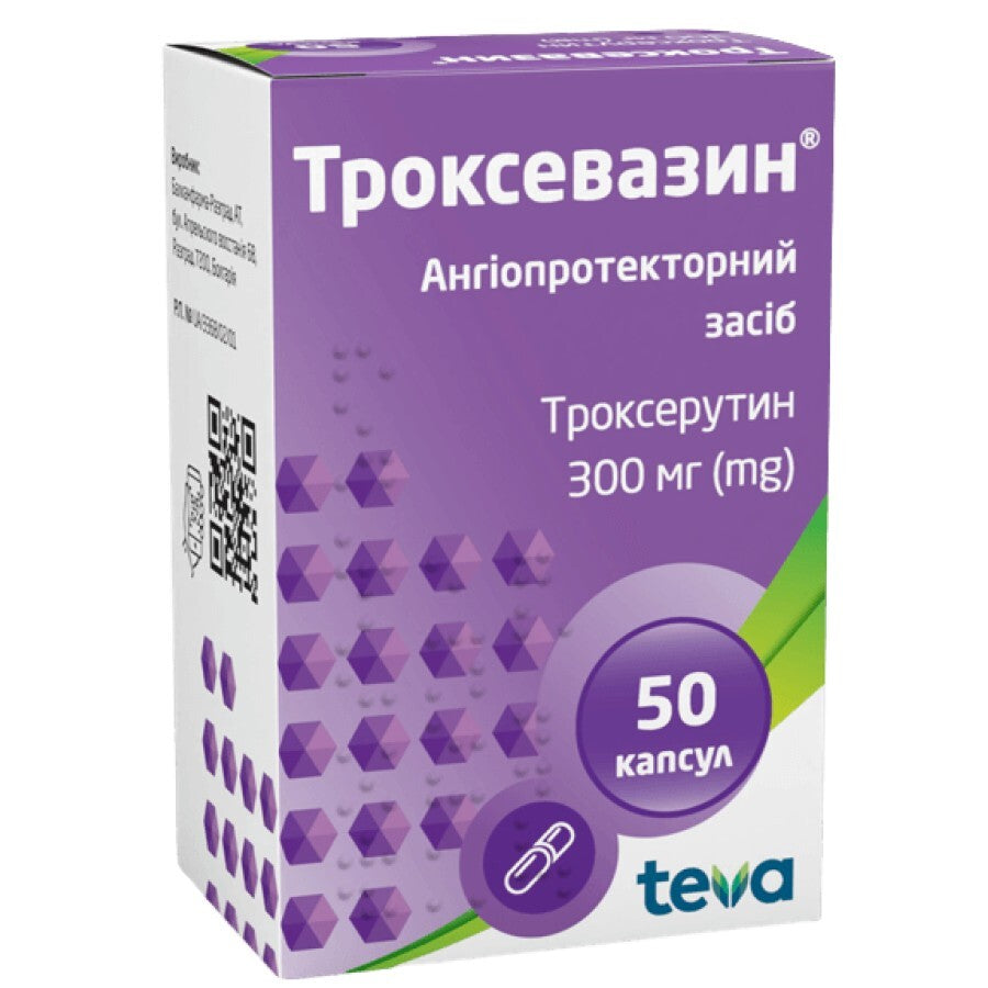 Troxevasin 300 mg 50 caps