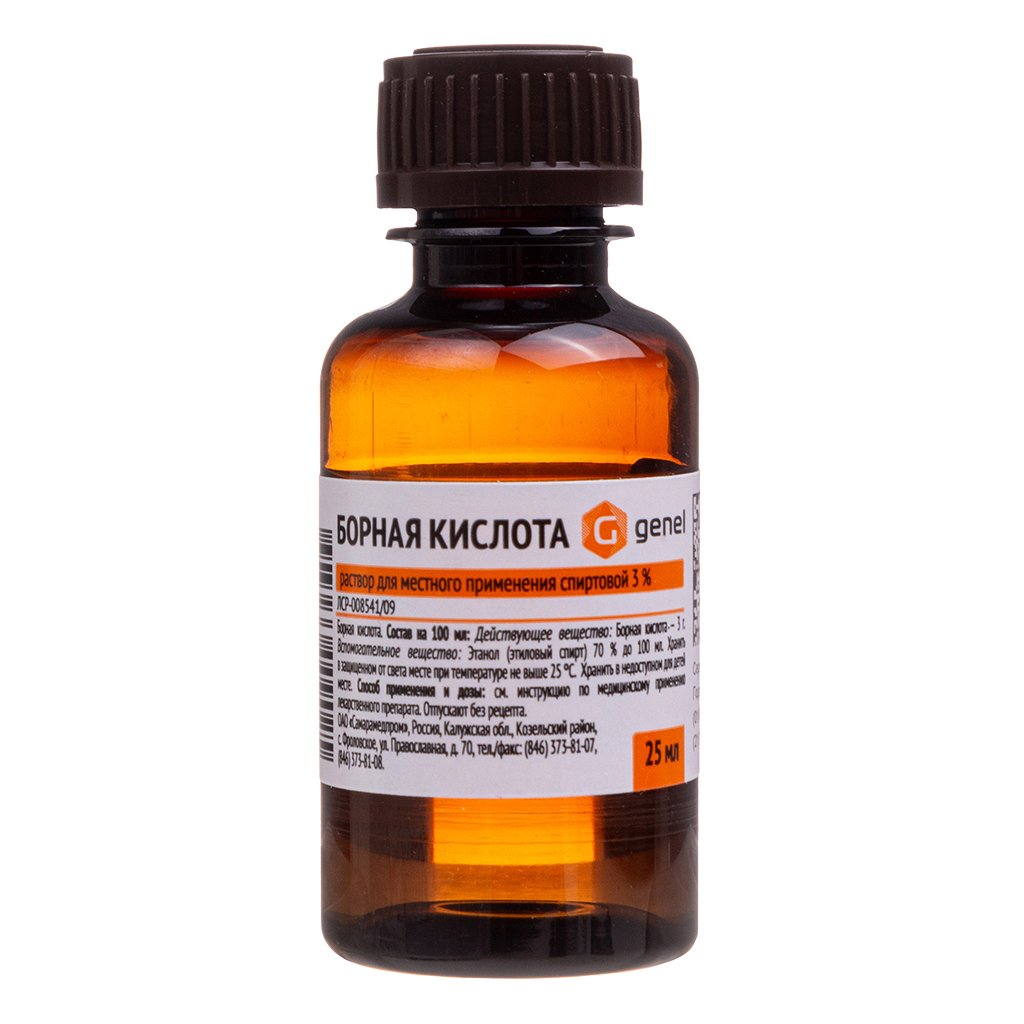 Boric Acid 3% 25 ml - USA Apteka