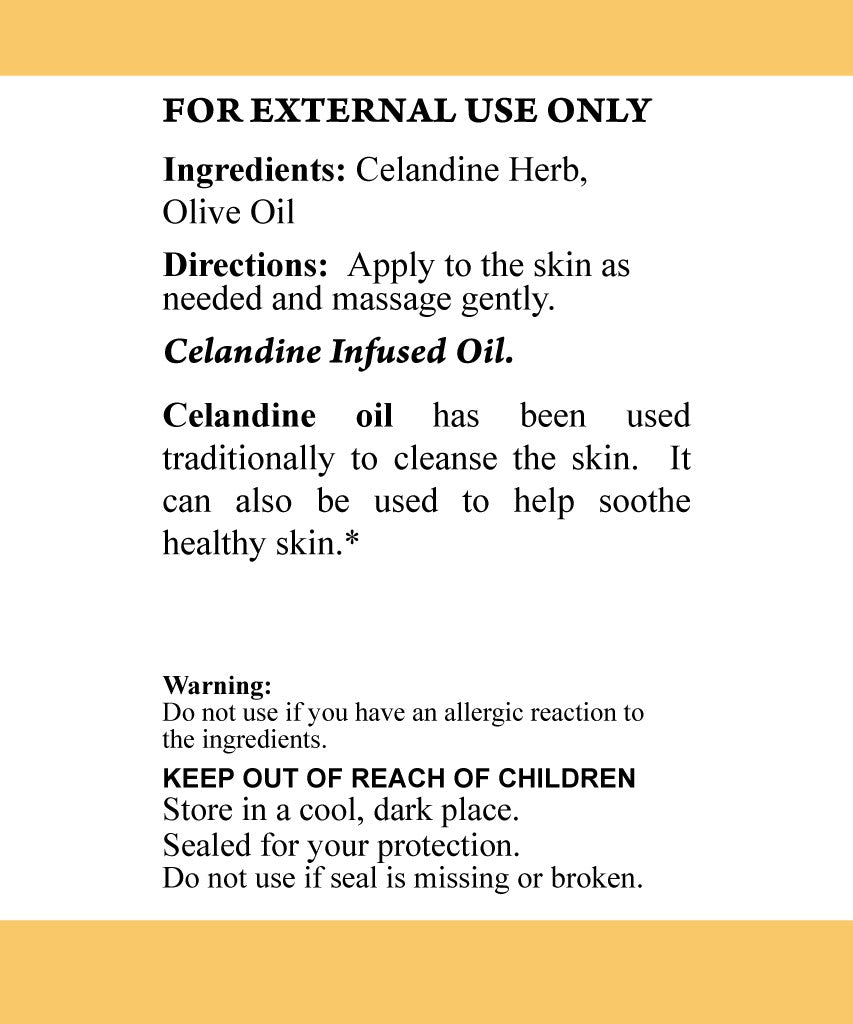 Celandine Oil 50 ml - USA Apteka