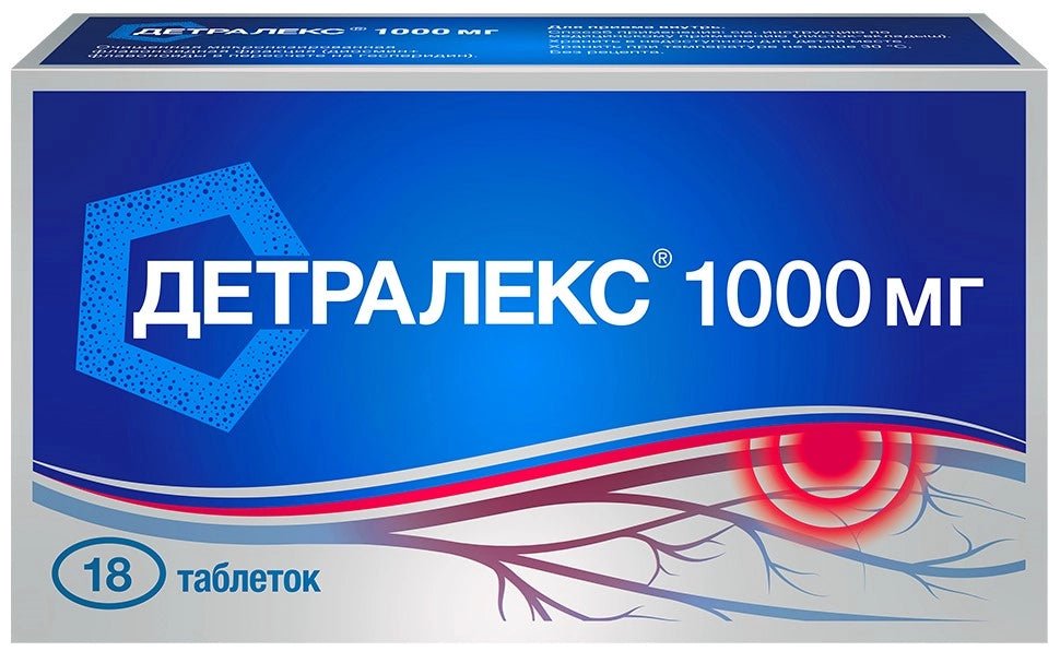 Детралекс 1000 мг 18 таб