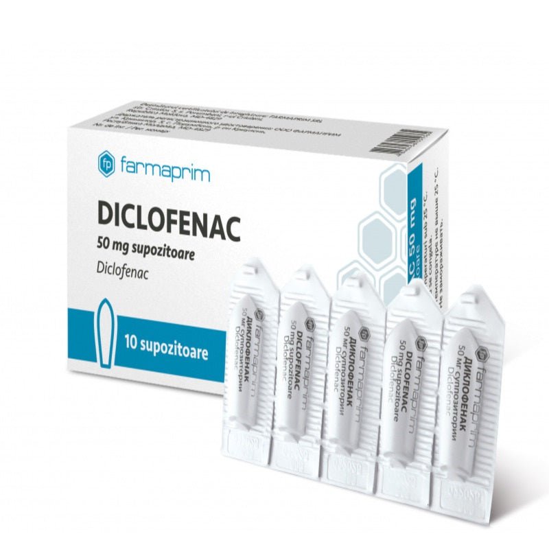 Diclofenac suppositories 10 pcs 50 mg