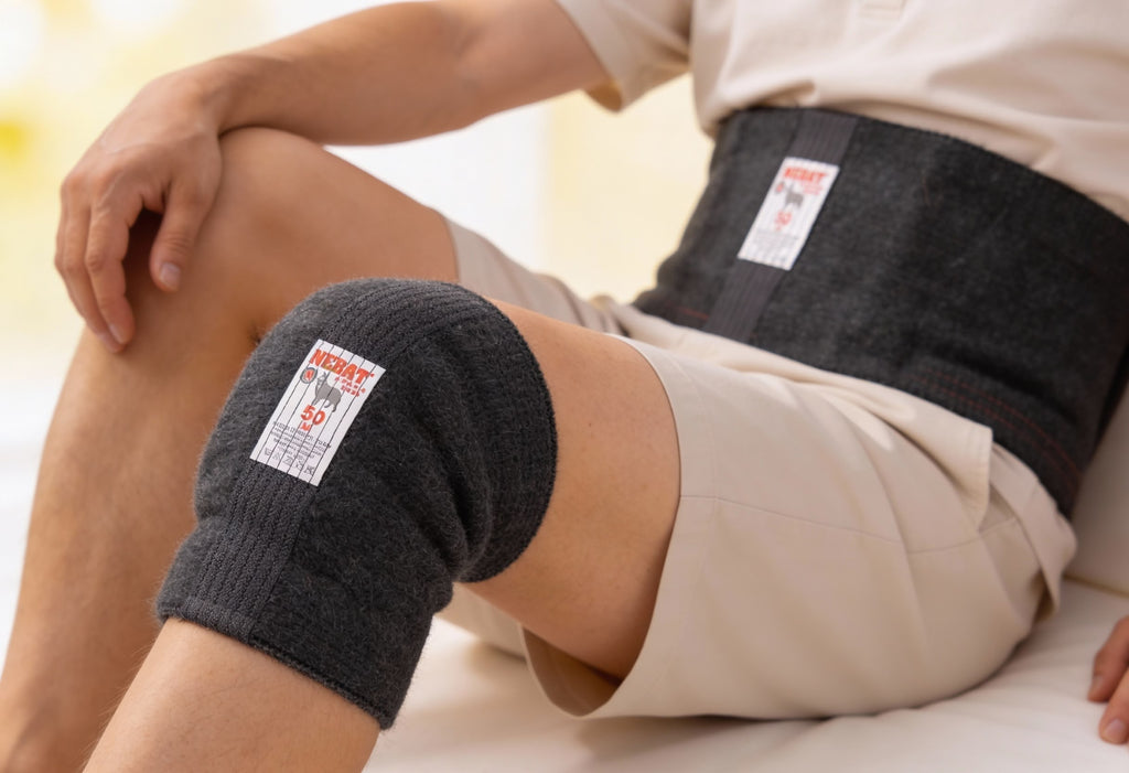 Dog Wool Belt + Dog Wool Knee Support Set