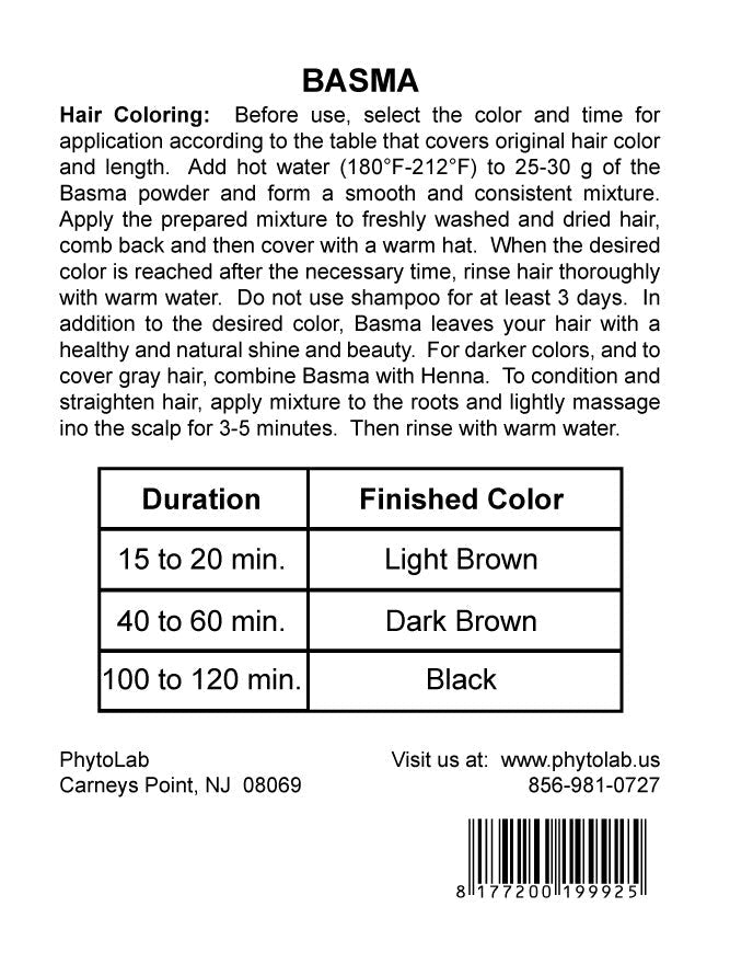 Henna Black / Basma Coloring 100 g - USA Apteka