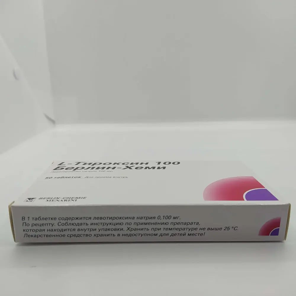 L-thyrosine 100 mcg 50 tabs - Photo #2