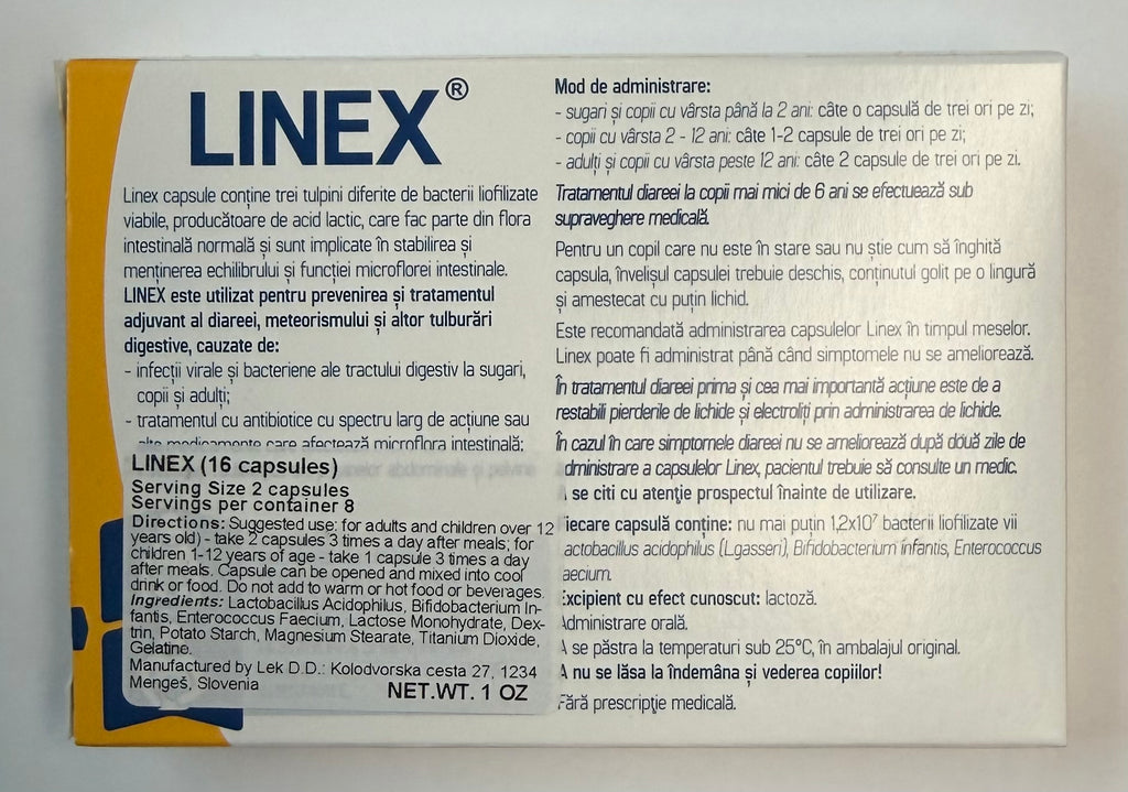 Linex Ram Linex 16 pcs – USA Apteka