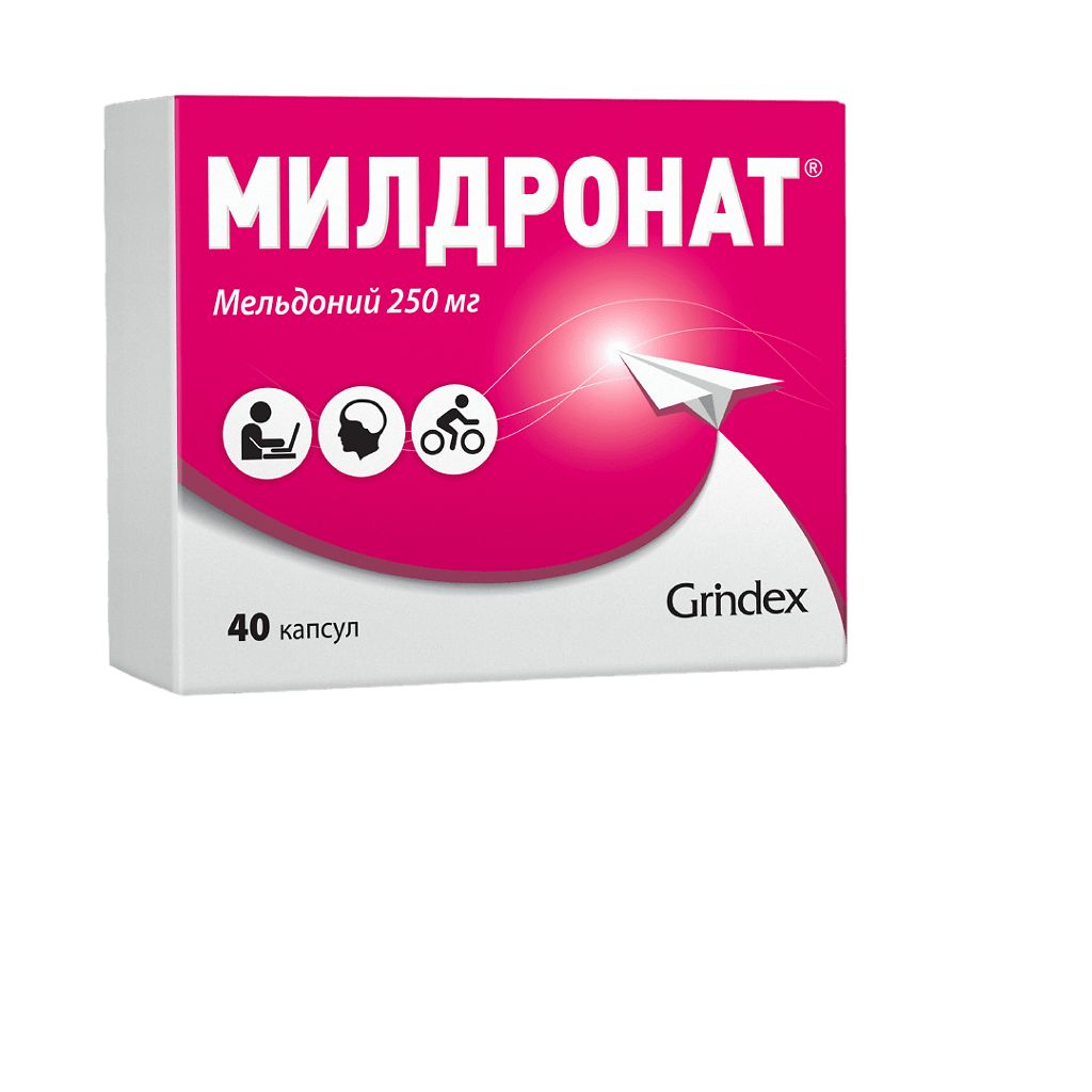 Mildronate 250 mg 40 caps
