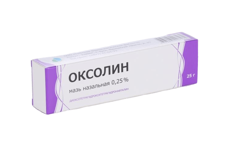 Оксолин мазь назальная 0.25% 25 г
