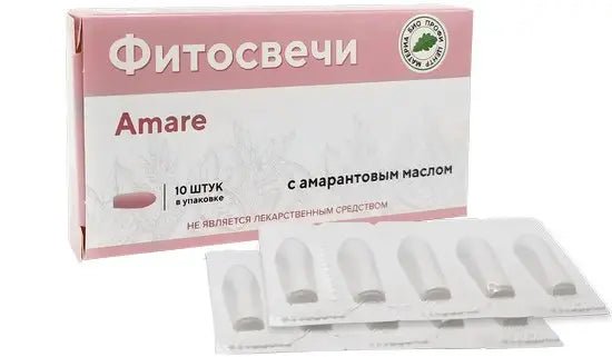Phytosuppositories Amare with amaranth oil 10 pcs