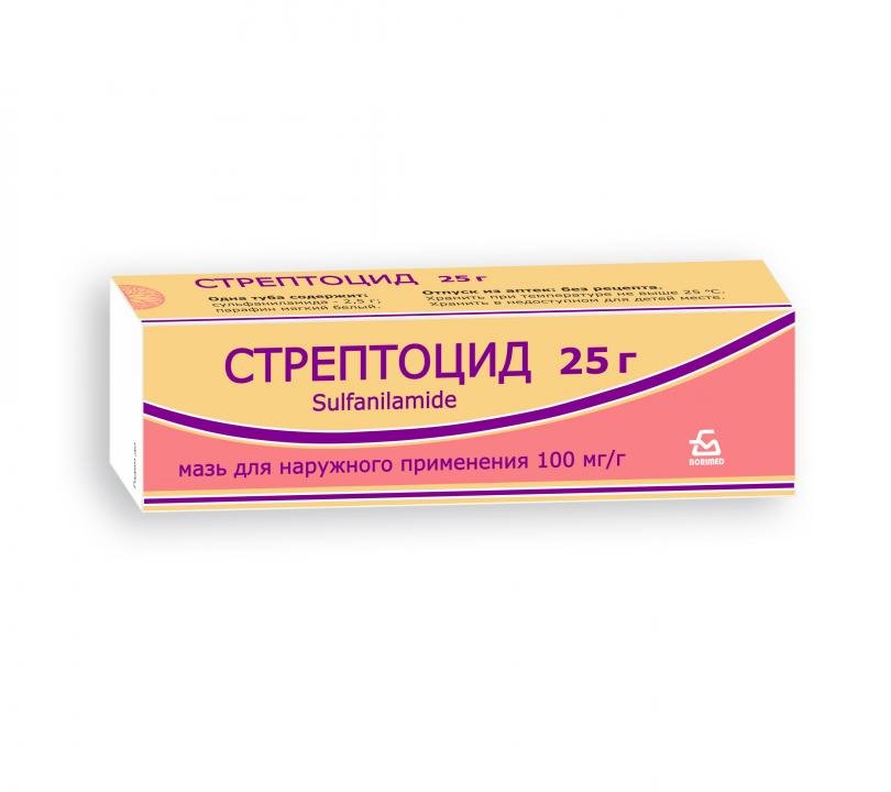 Стрептоцидова мазь 10% 25 г - Фото #2