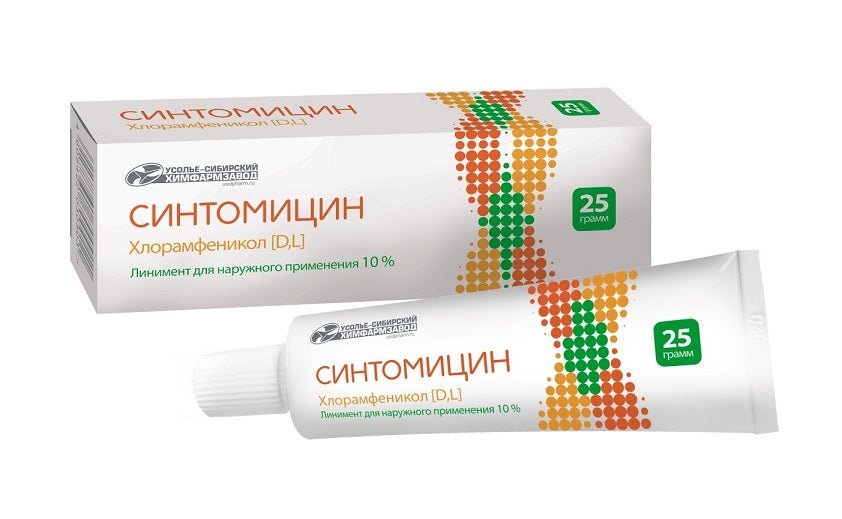 Synthomycin liniment for external use 10% 25 g – USA Apteka