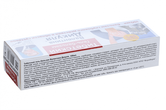 Тибетський гель-бальзам для суглобів Валентина Дикуля 100 мл - Фото #2