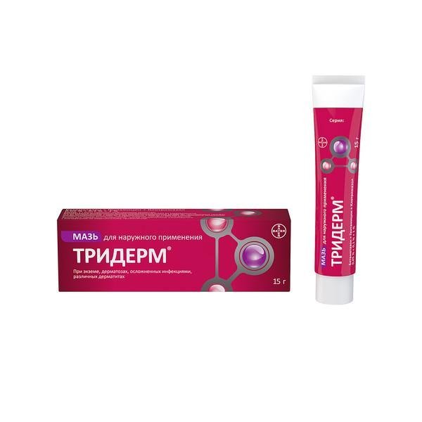 Triderm Ointment 15 g - Photo #1