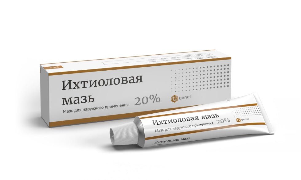 Ichthyol Ointment 20% 25 gr - Ихтиол Мазь 20% 25 гр - USA Apteka russian pharmacy