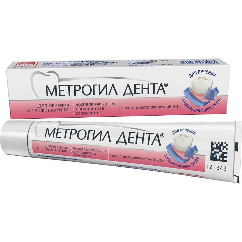Метрогил Дента (гель для десен) 20 г